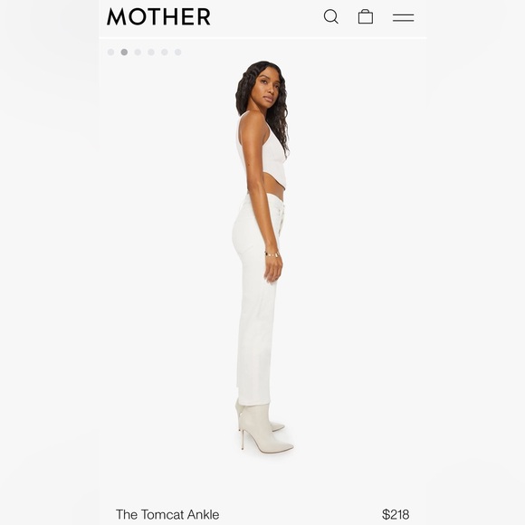 Mother the Tomcat cropped fray ankle jeans - Picture 2 of 9